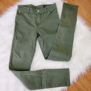ASOS 28/32 olive green skinny jeans
